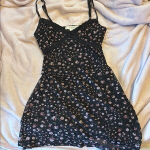 N.Y.L.A. Black Floral Mini Dress